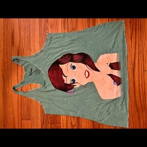 Disney Ariel tank top size L. Worn once on our trip to Disney!